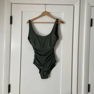 Olive Green one piece swimsuit